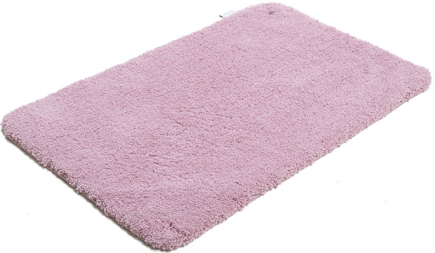 TOM TAILOR HOME Badematte Cozy Bath UNI, Badvorleger, Badezimmer Teppich, Höhe 27 mm, rutschhemmend beschichtet, fußbodenheizungsgeeignet, Polyester, rechteckig – Bild 4 von 5