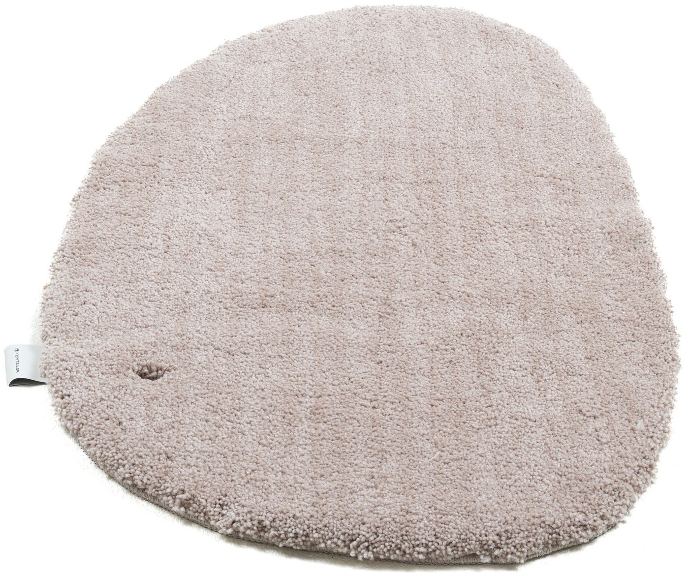TOM TAILOR HOME Badematte Cozy Bath UNI, Badvorleger, Badezimmer Teppich, Höhe 27 mm, rutschhemmend beschichtet, fußbodenheizungsgeeignet, Polyester, oval, Badt – Bild 2 von 5