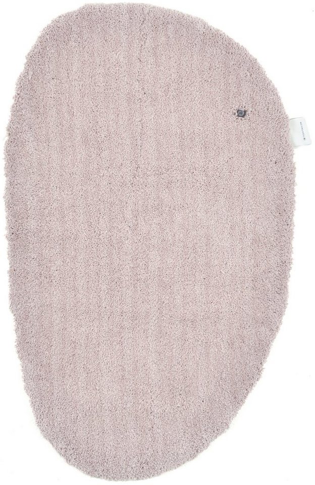 TOM TAILOR HOME Badematte Cozy Bath UNI, Badvorleger, Badezimmer Teppich, Höhe 27 mm, rutschhemmend beschichtet, fußbodenheizungsgeeignet, Polyester, oval, Badt – Bild 4 von 5