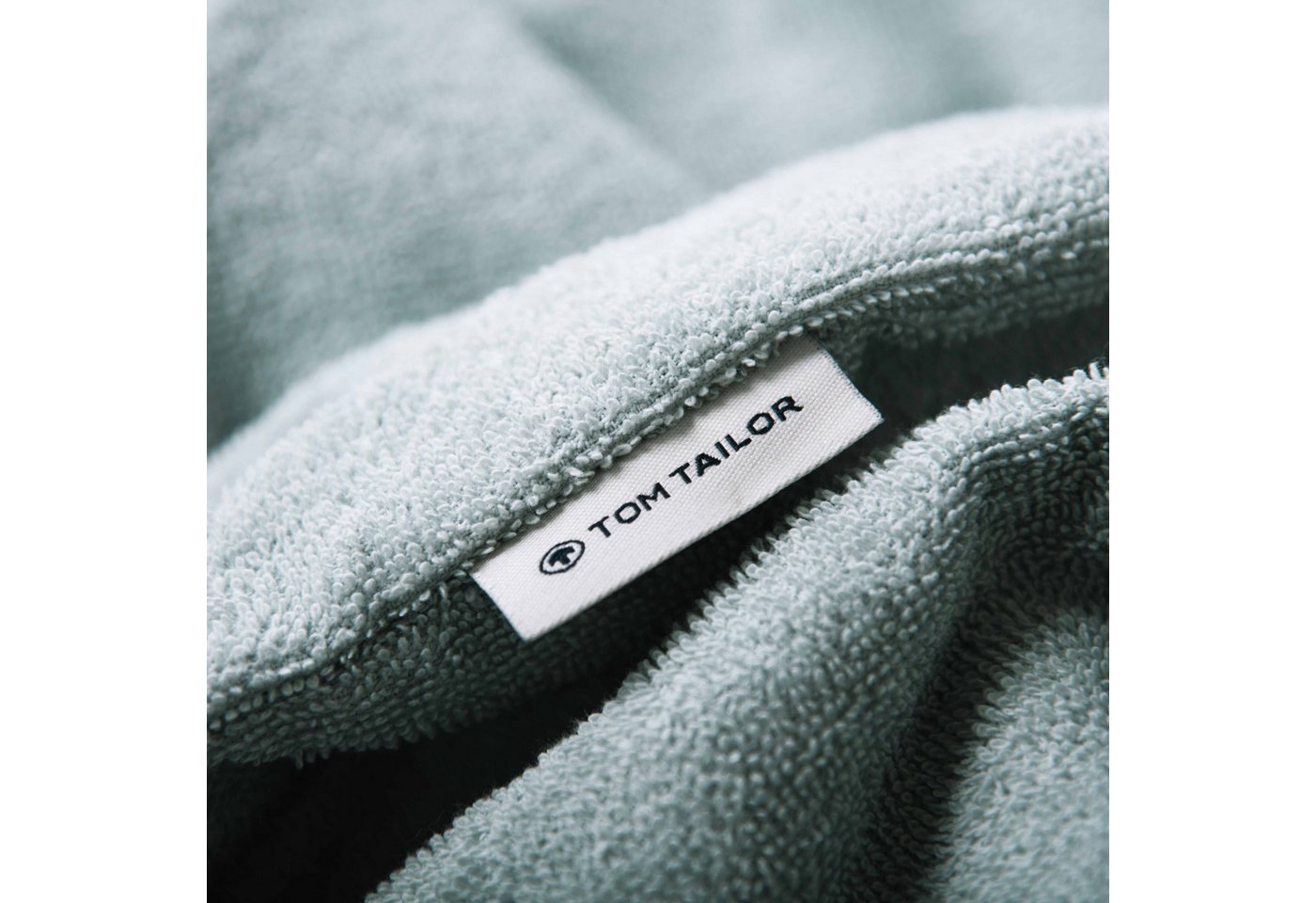 TOM TAILOR HOME Badeponcho Surfponcho COLOR BATH, Midilänge, Frottier, Kapuze, mit Kordel, Bauchtasche, saugstark, Baumwolle, auch in Kindergrößen – Bild 3 von 5
