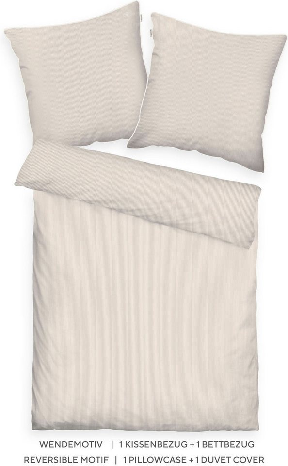 TOM TAILOR HOME Bettwäsche FINE STRIPES, Satin, 2 teilig, new bedroom, gewebtes Label – Bild 2 von 5