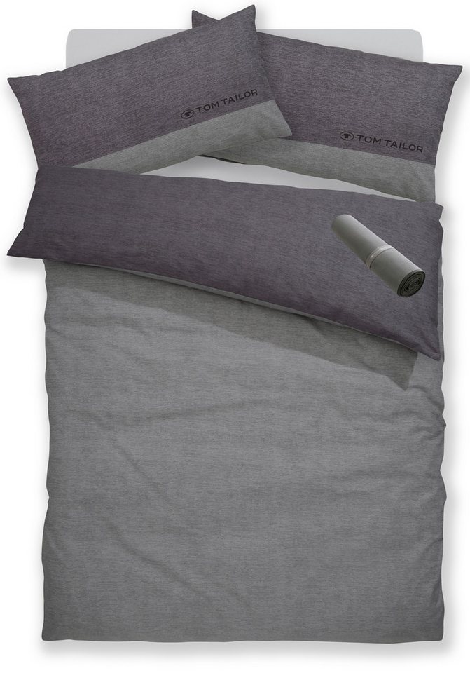 TOM TAILOR HOME Bettwäsche Henry, Renforcé, 3 teilig, Bettwäsche aus Baumwolle, mit GRATIS-Zugabe: Sporthandtuch – Bild 5 von 5