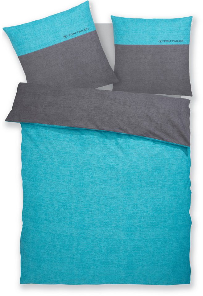 TOM TAILOR HOME Bettwäsche Henry, Renforcé, 3 teilig, Bettwäsche aus Baumwolle, mit GRATIS-Zugabe: Sporthandtuch – Bild 5 von 5