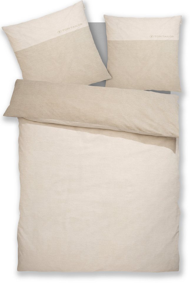 TOM TAILOR HOME Bettwäsche Henry, Renforcé, 3 teilig, Bettwäsche aus Baumwolle, mit GRATIS-Zugabe: Sporthandtuch – Bild 5 von 5