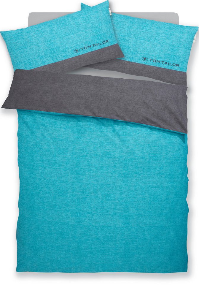 TOM TAILOR HOME Bettwäsche Henry, Renforcé, 3 teilig, Bettwäsche aus Baumwolle, mit GRATIS-Zugabe: Sporthandtuch – Bild 5 von 5