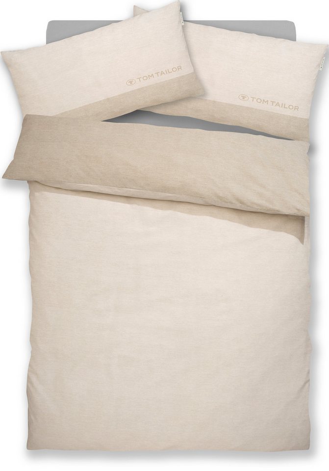 TOM TAILOR HOME Bettwäsche Henry, Renforcé, 3 teilig, Bettwäsche aus Baumwolle, mit GRATIS-Zugabe: Sporthandtuch – Bild 5 von 5