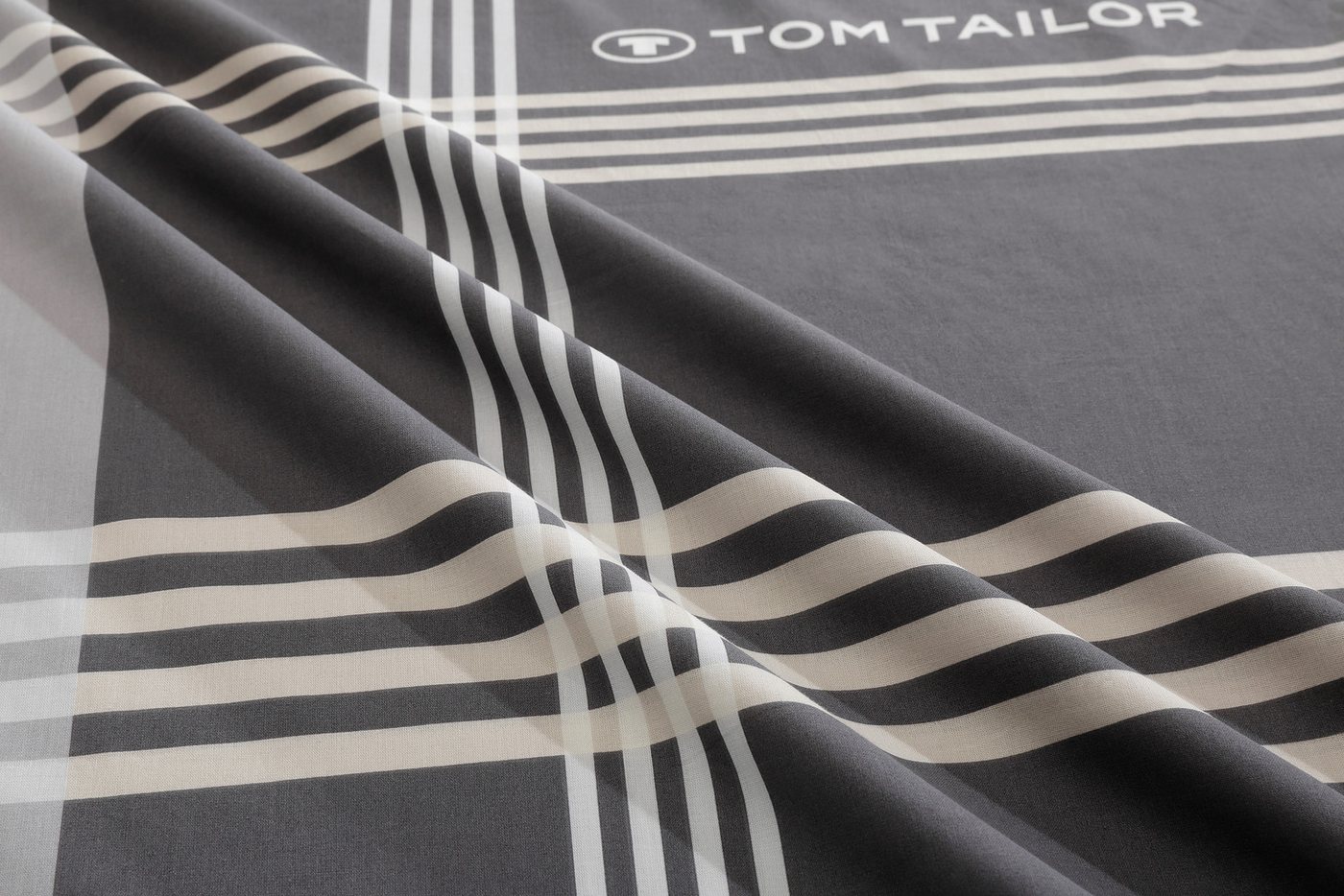 TOM TAILOR HOME Bettwäsche Ole, Renforcé, 2 teilig, karierte Bettwäsche aus Baumwolle, mit Reißverschluss – Bild 3 von 5