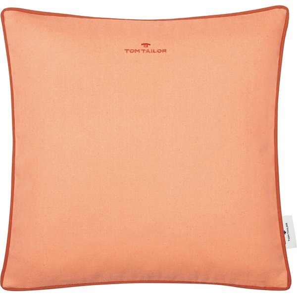 TOM TAILOR HOME Dekokissen Dove Signature, mit Paspel, Kissenhülle ohne Füllung, 1 Stück