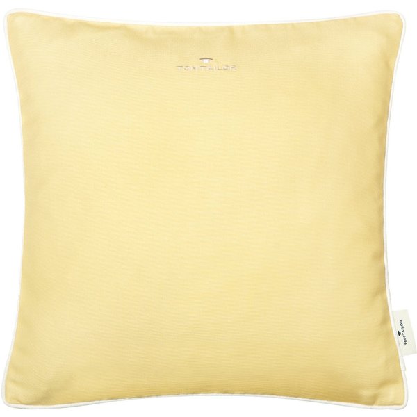 TOM TAILOR HOME Dekokissen Dove Signature, mit Paspel, Kissenhülle ohne Füllung, 1 Stück