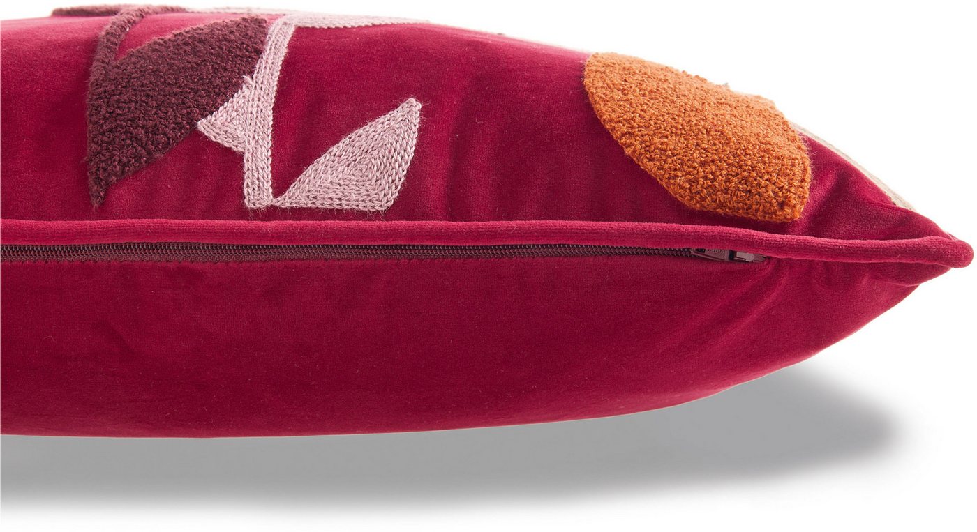 TOM TAILOR HOME Dekokissen Flowers, aus weichem Velvet – Bild 3 von 4