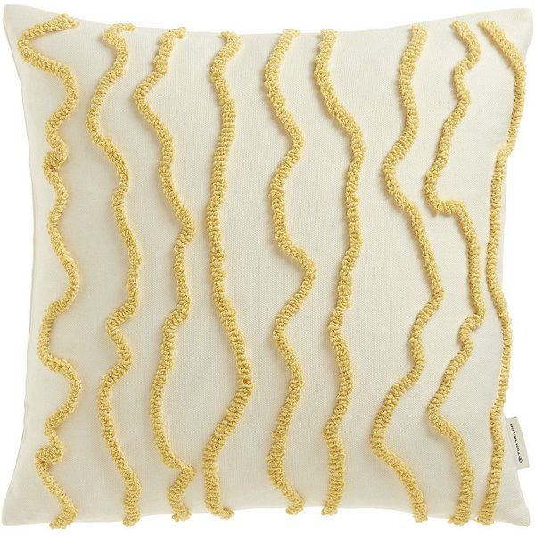 TOM TAILOR HOME Dekokissen Wavy, bestickt, mit hohem Baumwollanteil