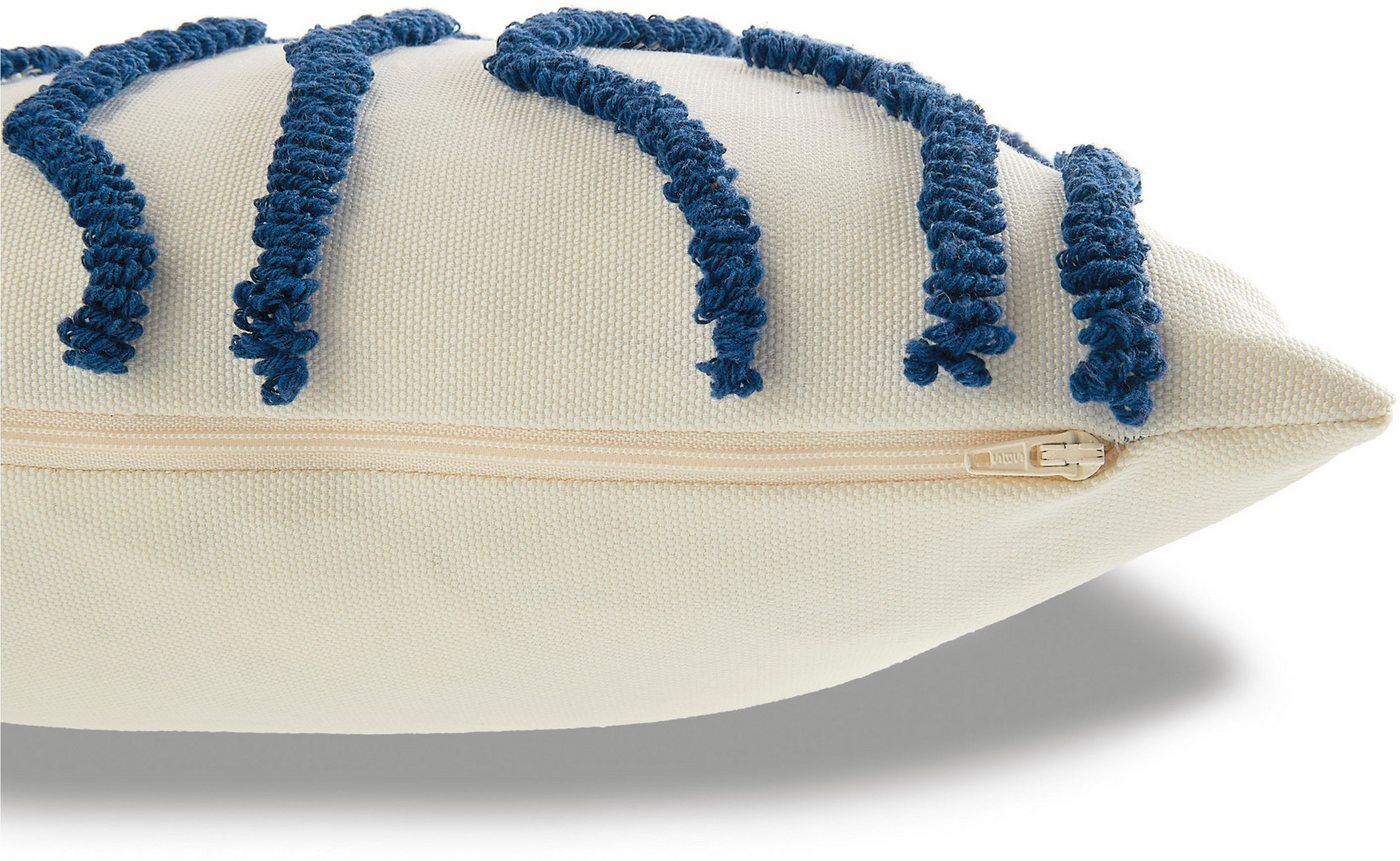 TOM TAILOR HOME Dekokissen Wavy, bestickt, mit hohem Baumwollanteil – Bild 2 von 5