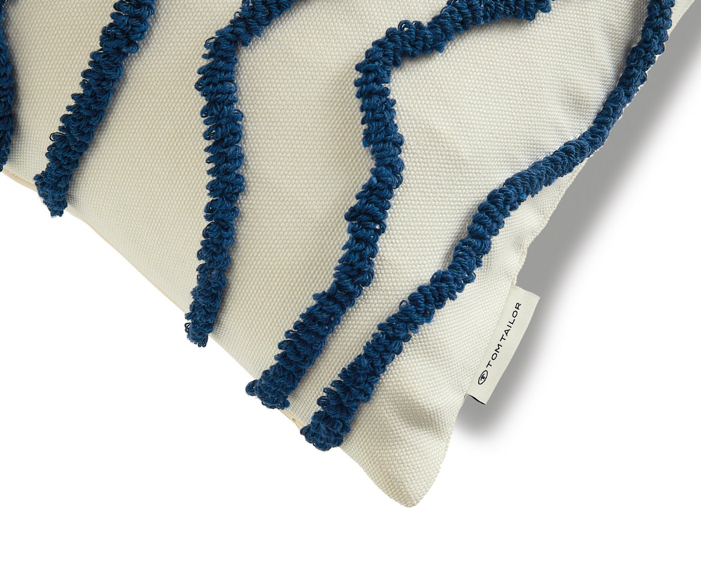 TOM TAILOR HOME Dekokissen Wavy, bestickt, mit hohem Baumwollanteil – Bild 3 von 5