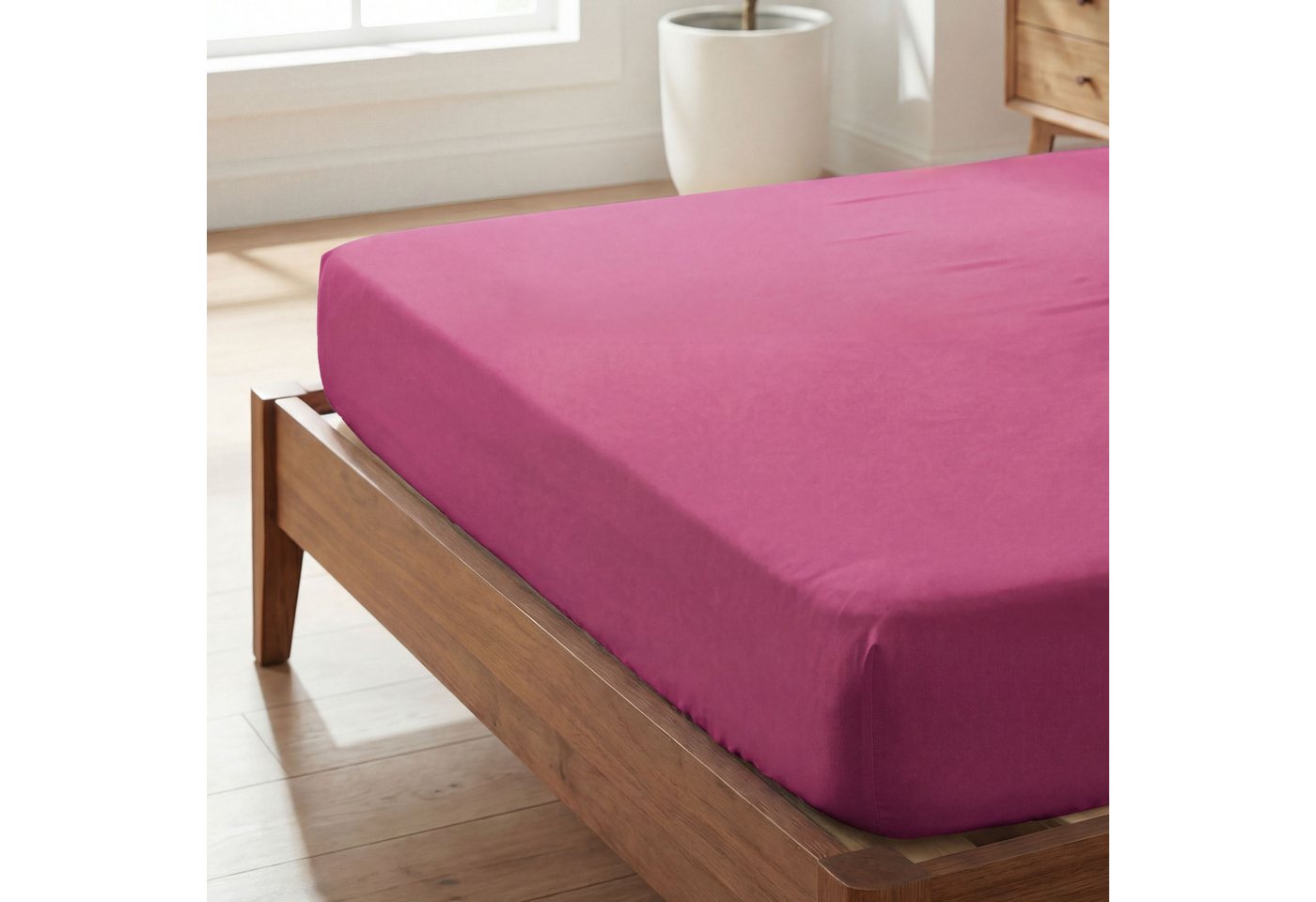 TOM TAILOR HOME Spannbettlaken Tom Tailor Jersey, Jersey, Gummizug: rundum, (1 Stück), ab Größe 90x200 cm, Laken in hochwertiger Jersey Qualität – Bild 4 von 5