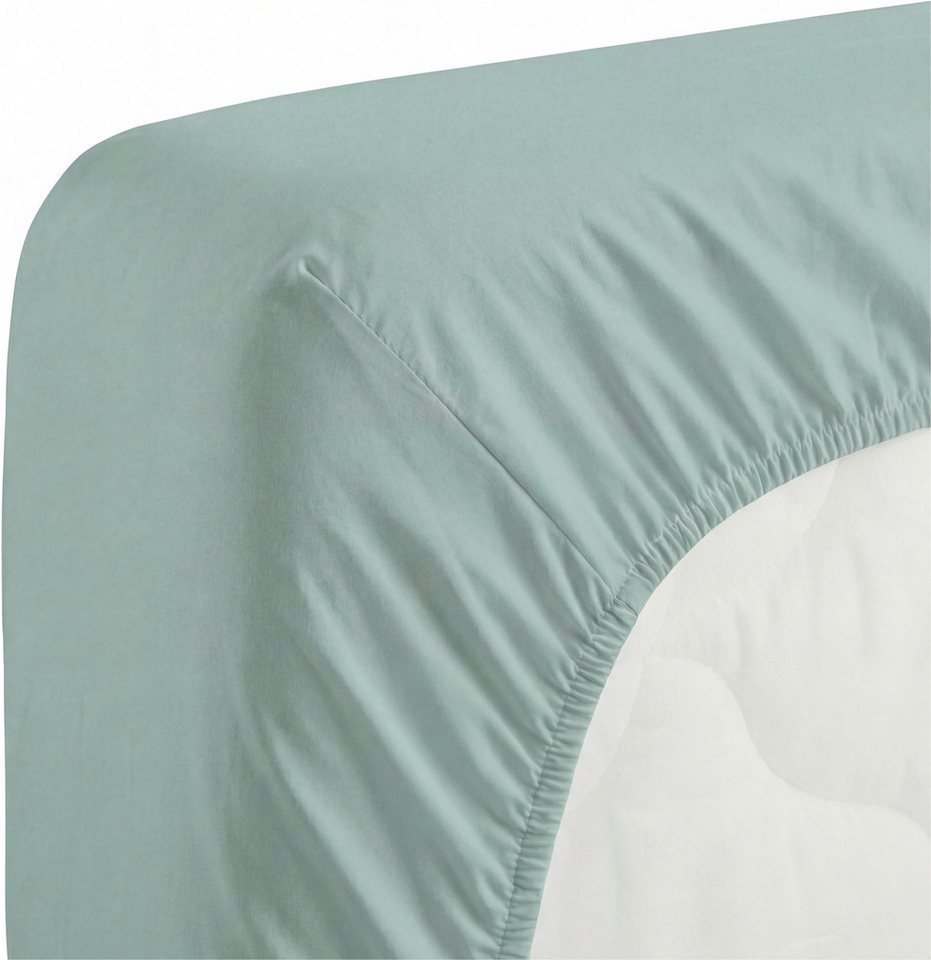 TOM TAILOR HOME Spannbettlaken Tom Tailor Jersey, Jersey, Gummizug: rundum, (1 Stück), ab Größe 90x200 cm, Laken in hochwertiger Jersey Qualität – Bild 3 von 5