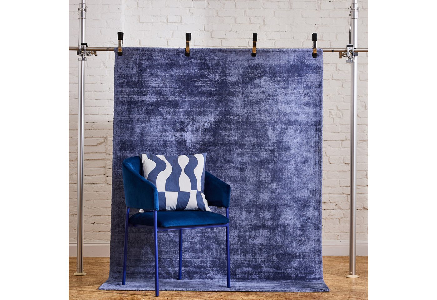 TOM TAILOR HOME Teppich Shine uni, rechteckig, Höhe: 8 mm, Handwebteppich, 100% Viskose, handgewebt, mit elegantem Schimmer – Bild 2 von 5