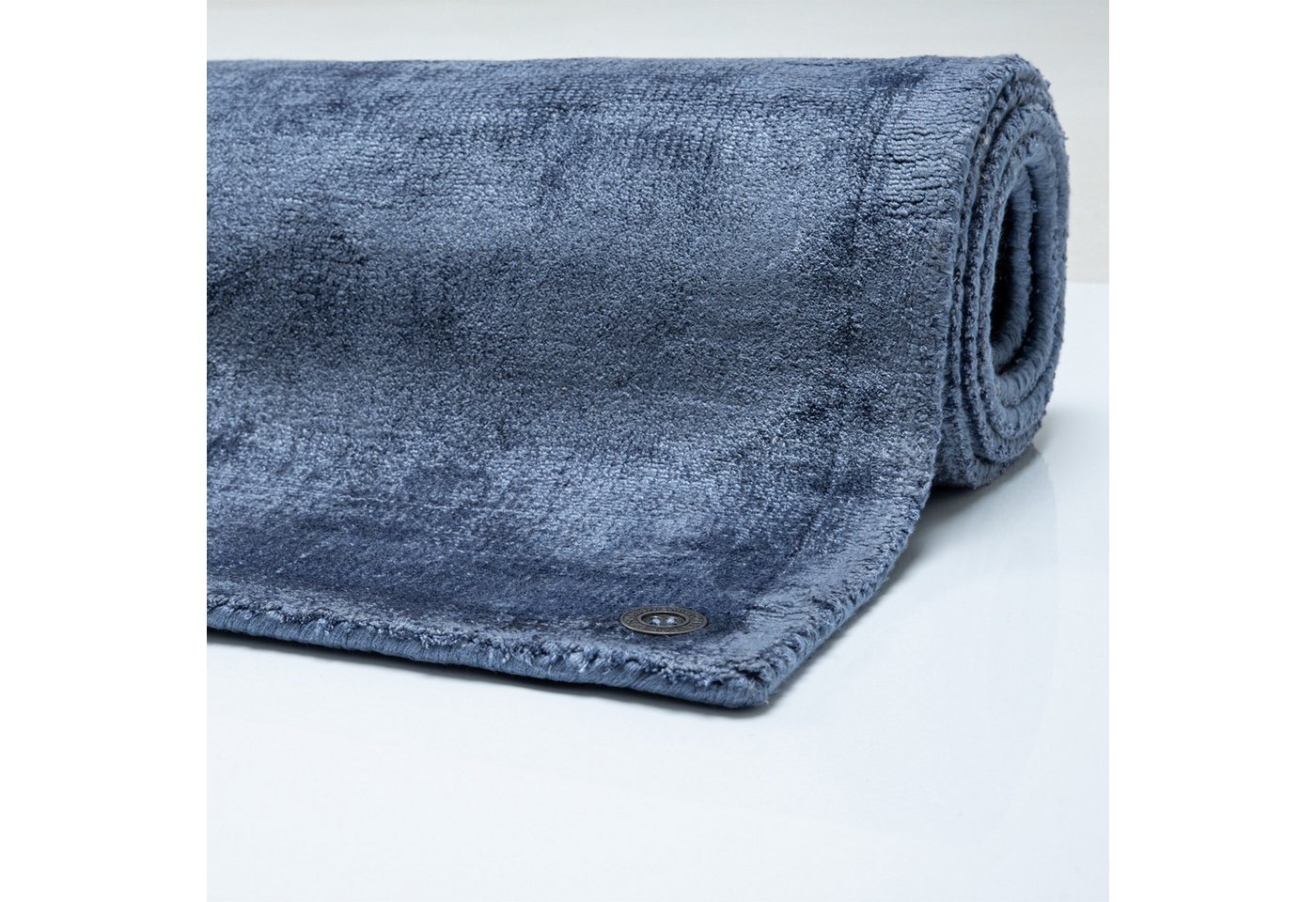 TOM TAILOR HOME Teppich Shine uni, rechteckig, Höhe: 8 mm, Handwebteppich, 100% Viskose, handgewebt, mit elegantem Schimmer – Bild 4 von 5