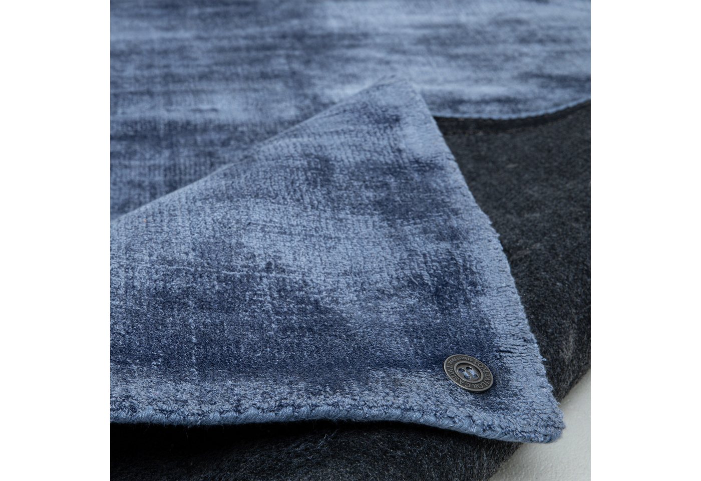 TOM TAILOR HOME Teppich Shine uni, rechteckig, Höhe: 8 mm, Handwebteppich, 100% Viskose, handgewebt, mit elegantem Schimmer – Bild 5 von 5