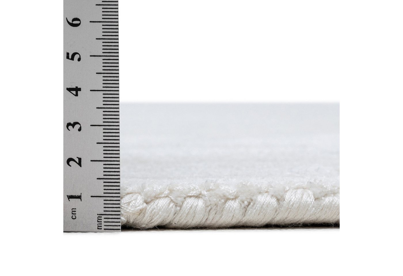 TOM TAILOR HOME Teppich Shine uni, rechteckig, Höhe: 8 mm, Handwebteppich, 100% Viskose, handgewebt, mit elegantem Schimmer – Bild 5 von 5
