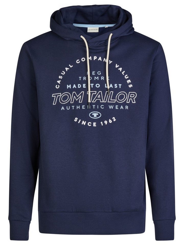 TOM TAILOR Kapuzenpullover Herren Printed Hoodie Regular Fit Streetwear Sweatshirt mit Kapuze – Bild 3 von 5