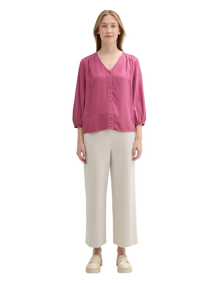 TOM TAILOR Klassische Bluse in Melange-Optik – Bild 4 von 5