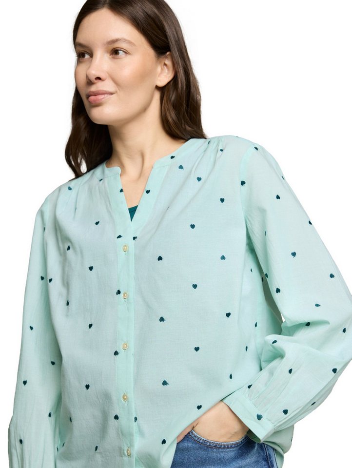 TOM TAILOR Klassische Bluse mit All-Over Print – Bild 3 von 5