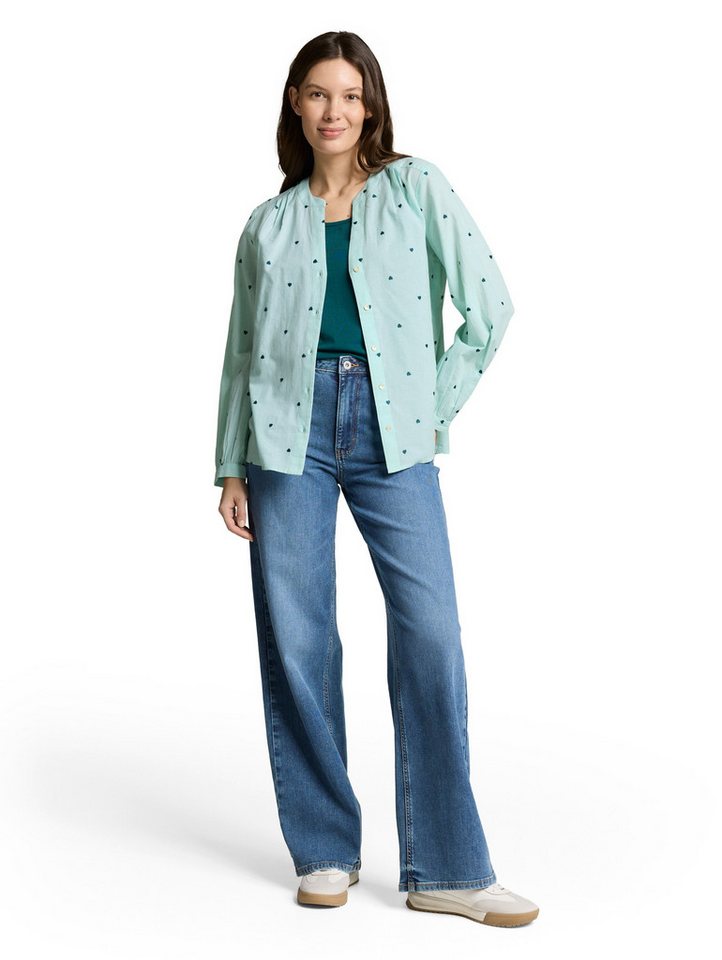 TOM TAILOR Klassische Bluse mit All-Over Print – Bild 4 von 5