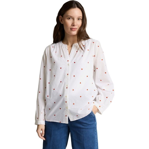 TOM TAILOR Klassische Bluse mit All-Over Print