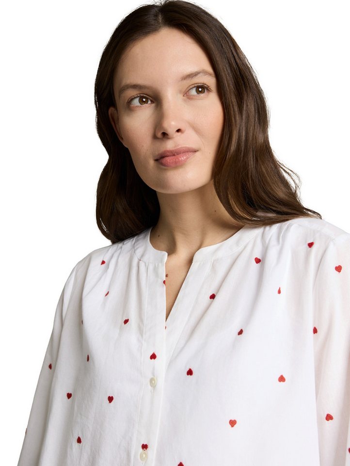 TOM TAILOR Klassische Bluse mit All-Over Print – Bild 3 von 5