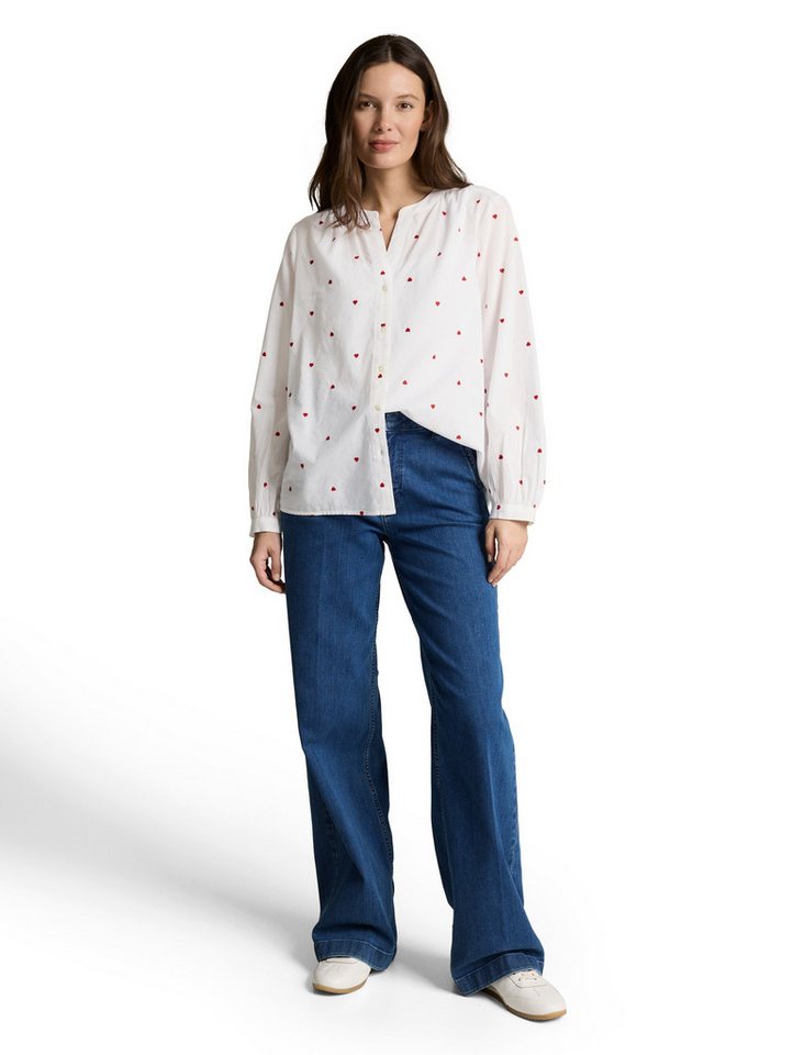 TOM TAILOR Klassische Bluse mit All-Over Print – Bild 4 von 5