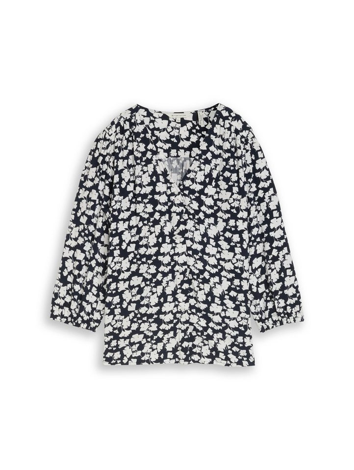 TOM TAILOR Klassische Bluse mit All-Over Print – Bild 5 von 5