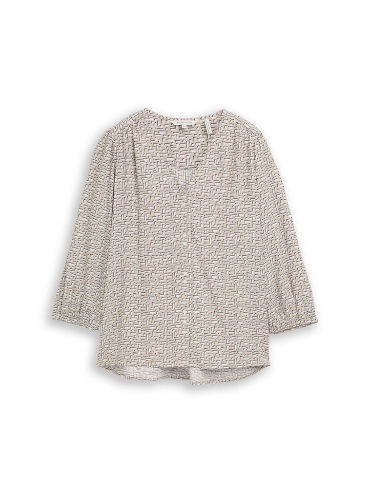 TOM TAILOR Klassische Bluse mit All-Over Print – Bild 5 von 5