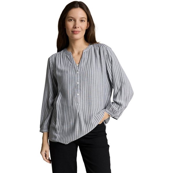 TOM TAILOR Klassische Bluse Regular mit Streifen Muster