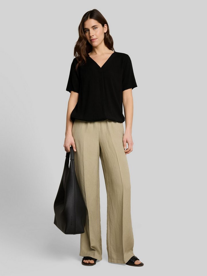 TOM TAILOR Kurzarmbluse Blusen & Shirts Bluse aus Viskose – Bild 5 von 5