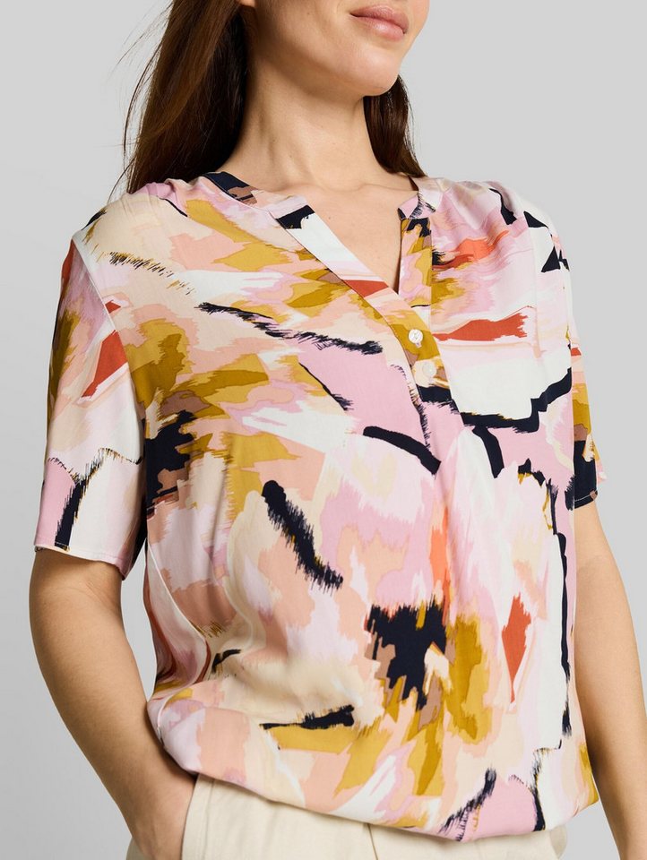 TOM TAILOR Kurzarmbluse Blusen & Shirts Bluse mit Muster – Bild 4 von 5