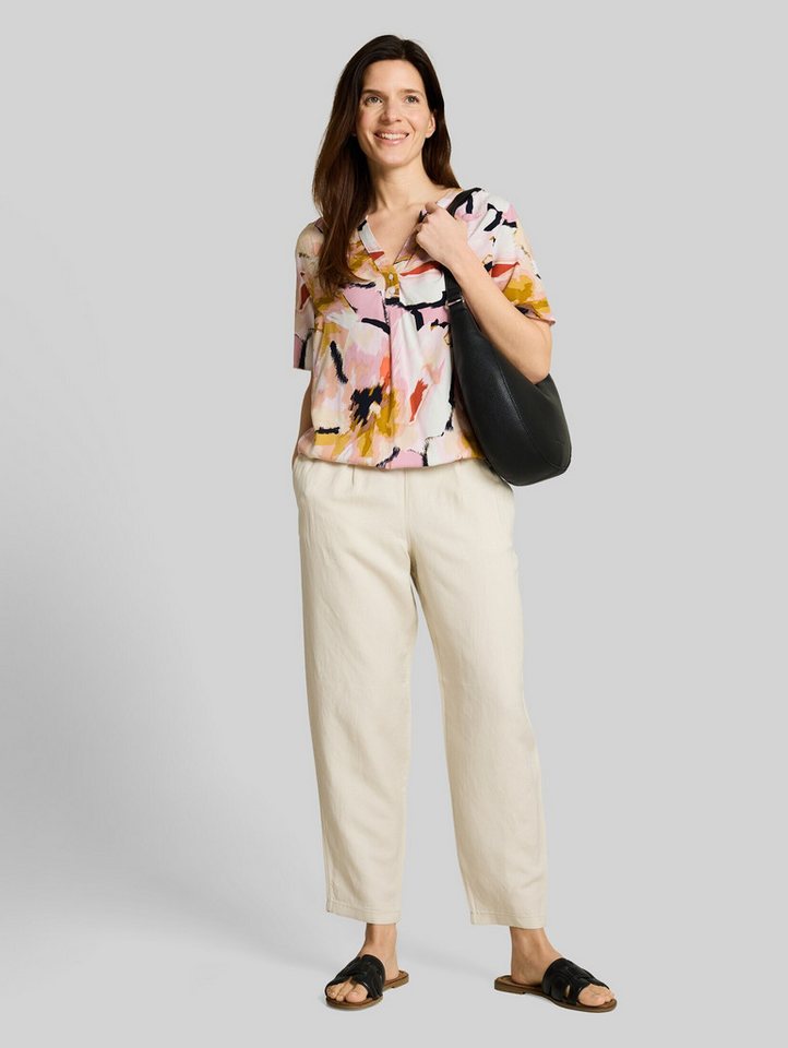 TOM TAILOR Kurzarmbluse Blusen & Shirts Bluse mit Muster – Bild 5 von 5
