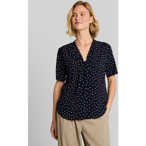 TOM TAILOR Kurzarmbluse Blusen & Shirts Bluse mit Punktemuster