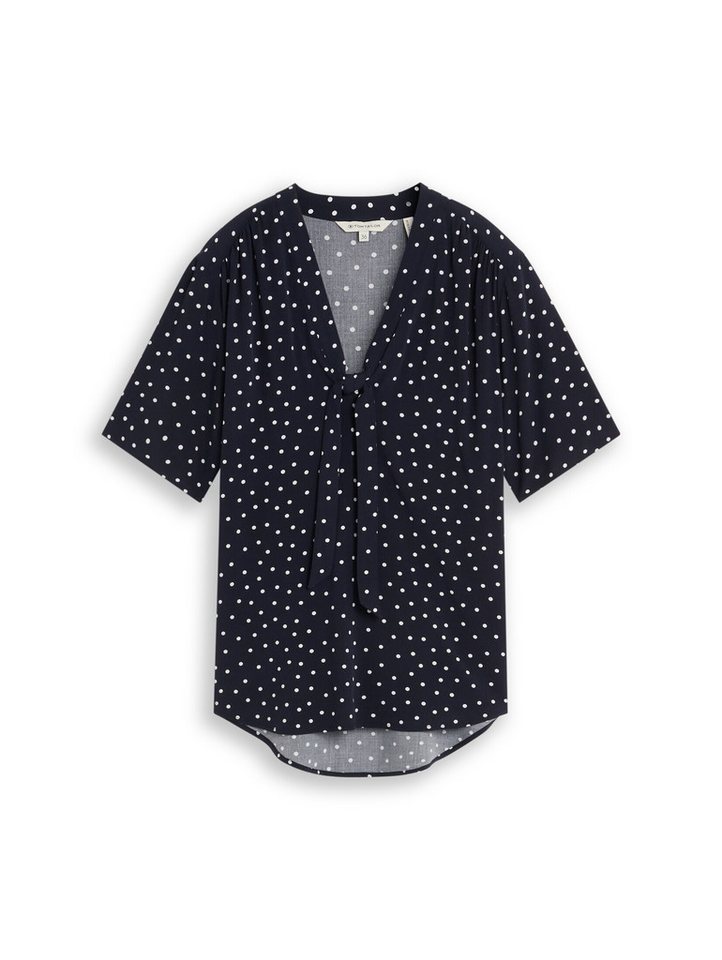 TOM TAILOR Kurzarmbluse Blusen & Shirts Bluse mit Punktemuster – Bild 2 von 5