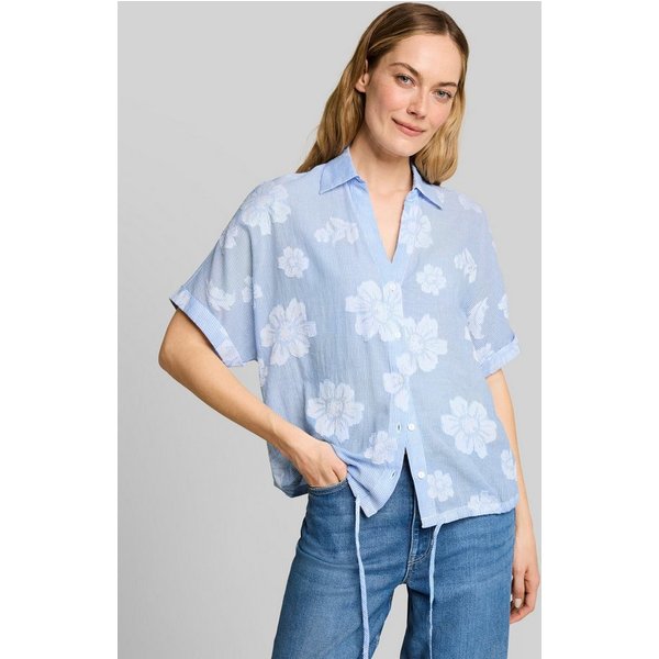 TOM TAILOR Kurzarmbluse Blusen & Shirts Oversize Bluse mit Blumenmuster