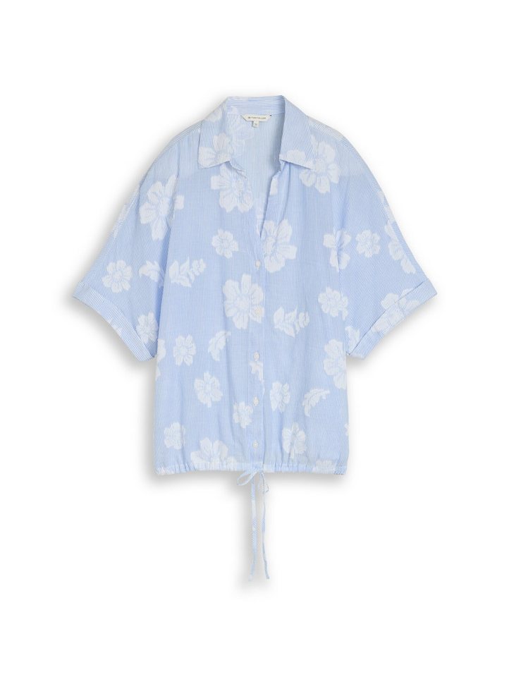 TOM TAILOR Kurzarmbluse Blusen & Shirts Oversize Bluse mit Blumenmuster – Bild 2 von 5