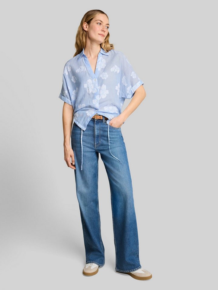 TOM TAILOR Kurzarmbluse Blusen & Shirts Oversize Bluse mit Blumenmuster – Bild 5 von 5