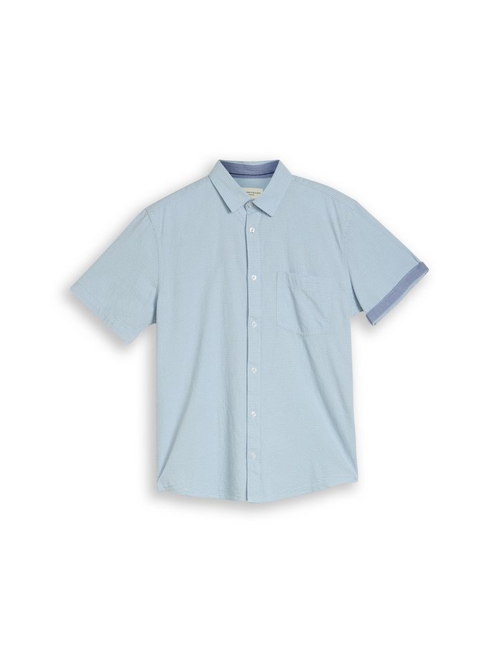 TOM TAILOR Kurzarmhemd Blusen & Shirts Regular Fit Kurzarmhemd aus Baumwolle – Bild 2 von 5