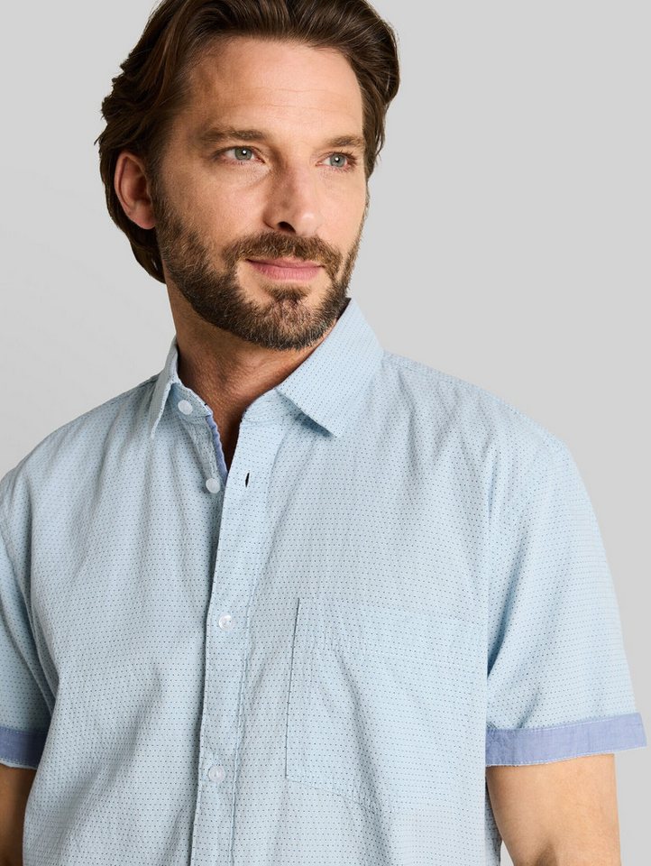 TOM TAILOR Kurzarmhemd Blusen & Shirts Regular Fit Kurzarmhemd aus Baumwolle – Bild 4 von 5