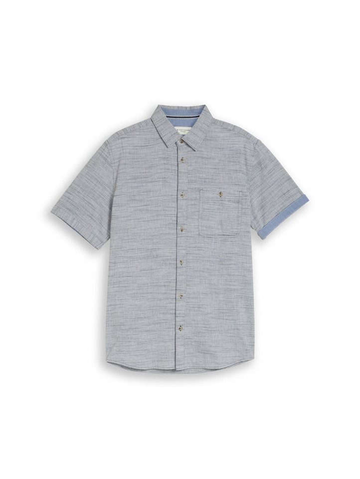 TOM TAILOR Kurzarmhemd Blusen & Shirts Regular Fit Kurzarmhemd aus Baumwolle – Bild 2 von 5
