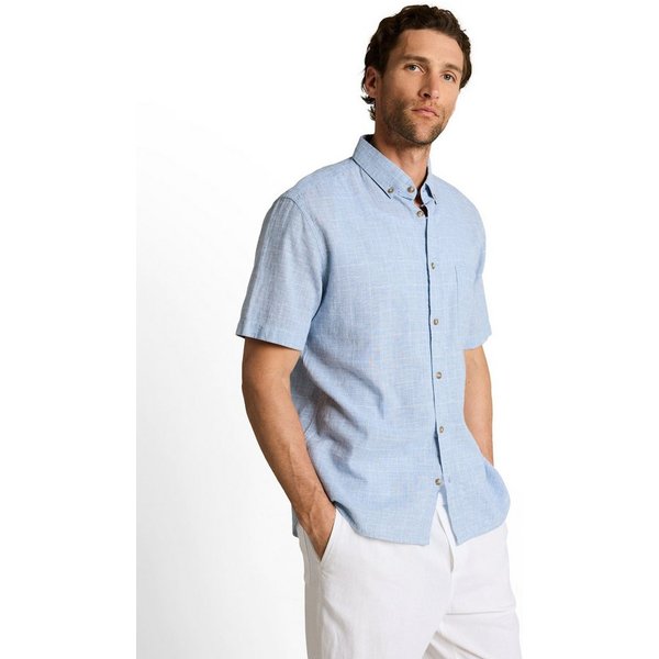 TOM TAILOR Kurzarmhemd mit Button-Down Kragen