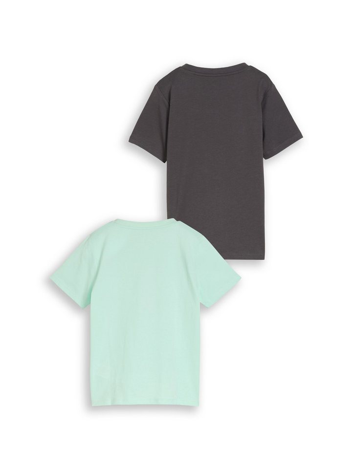 TOM TAILOR Kurzarmshirt (2-tlg) 2er Pack mit Frontprint, for Boys – Bild 2 von 3