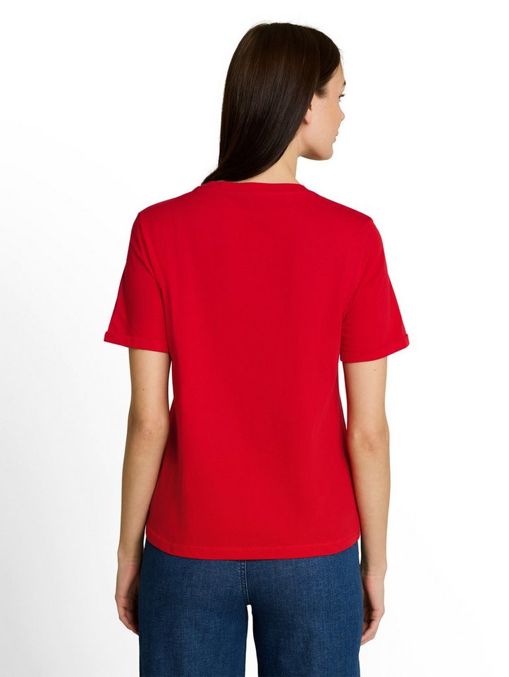 TOM TAILOR Kurzarmshirt Sommershirt mit kleinem Statement-Print – Bild 2 von 5