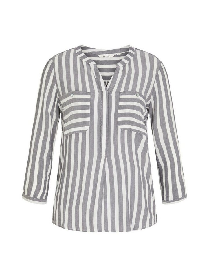 TOM TAILOR Langarmbluse Blusen & Shirts Bluse mit Streifenmuster – Bild 2 von 5