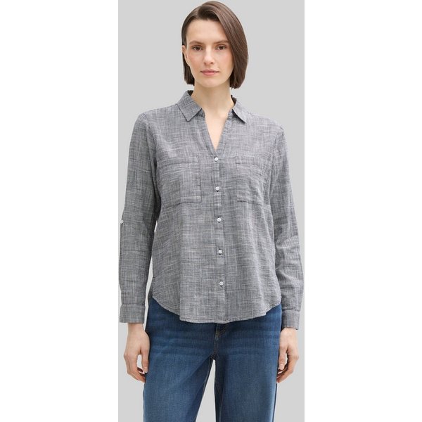 TOM TAILOR Langarmbluse Blusen & Shirts Bluse mit Brusttaschen
