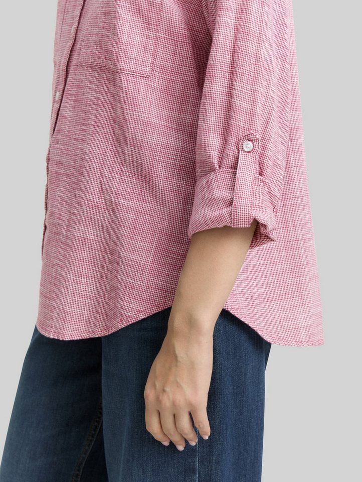 TOM TAILOR Langarmbluse Blusen & Shirts Bluse mit Brusttaschen – Bild 4 von 5